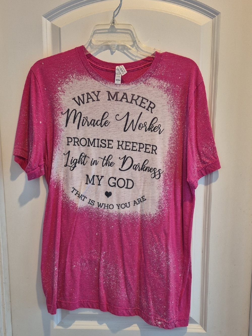 Bella Canvas Pink Graphic Short Sleeve Tee - "Way Maker"